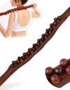 Guasha Wood Stick Tool Wood Therapy Massage Tool for Body Shaping,31 Beads Back Massage Roller Stick,Lymphatic Drainage Massager