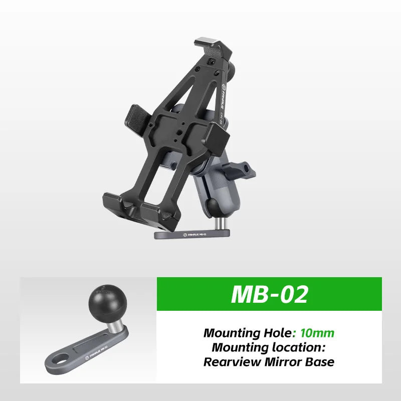 Motorcycle Phone holder 360° Rotating Adjustable Aluminum Alloy Handlebar Cell Clip for ATV/ UTV Bike Bicycle Motorbike