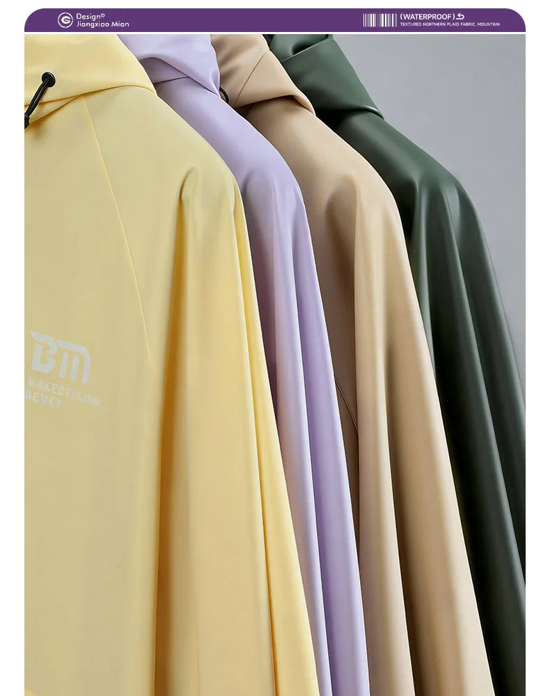Full Body Waterproof Rain Poncho for Motorcycle and Outdoor Activities