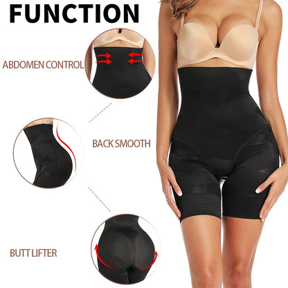 Butt Lifter Safety Underwear Shorts Women High Waist Trainer Control Panties Tummy Control Thigh Slimmer Hip Shapewear