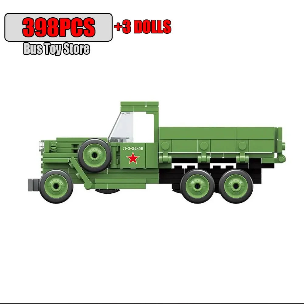 Soviet Military Series IS-2M Tank KV-2 Heavy Tank Truck WW2 Tank Building Blocks Bricks Model Set Toys for s Gifts Technical