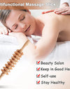 1 PCS Wood Massage Roller Trigger Points Home Gym Manual Wooden Fascia Massage Roller for Release Cellulite Sore Muscle Blasting