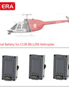 RC ERA C138 BELL 206 Jet Ranger 6-axis Gyro Stabilized Altitude Hold 4ch RC Helicopter Aircraft Hobby for Adults -RTF