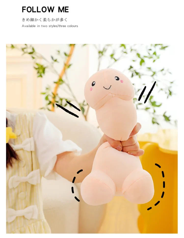 105cm Big Size Trick Penis Plush Kawaii Soft Simulation Dick Plushie Real-life Penis Pillow Sexy Hugging Pillow Girlfriend Gifts