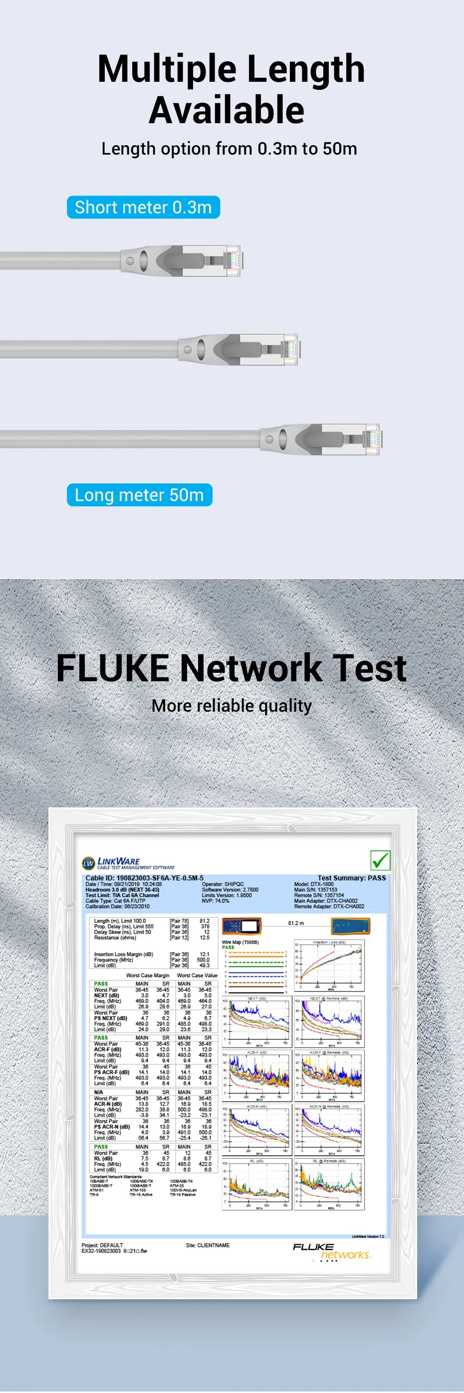 Cat6A Ethernet Cable 10Gbps RJ 45 SFTP Network Cable for PS4 Laptop PC Router ADSL PLC Servo Motor Lan RJ45 Patch Cord