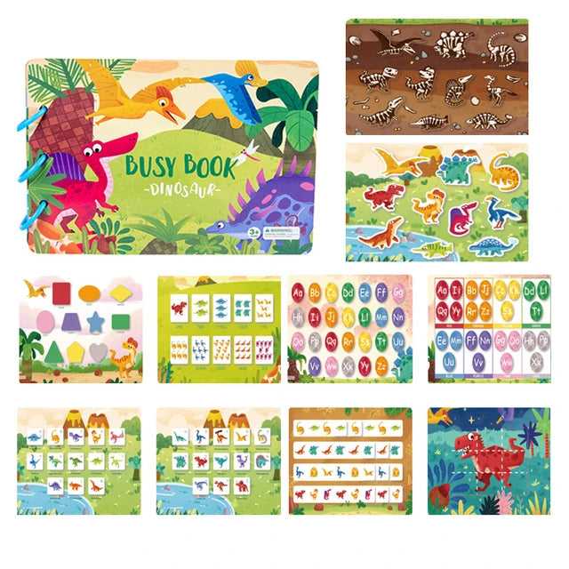 Montessori  Busy Book My First Quiet Book Paste Learning Educational Toys Books  Matching Game Toys for 1 to 3 Y