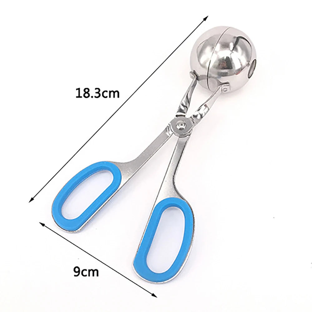 Meatball Maker Tool Stainless Steel Clip Newbie Non Stick Stuffed Meat Ball Spoon Shaper Cooking Scoop Kitchen Accessories