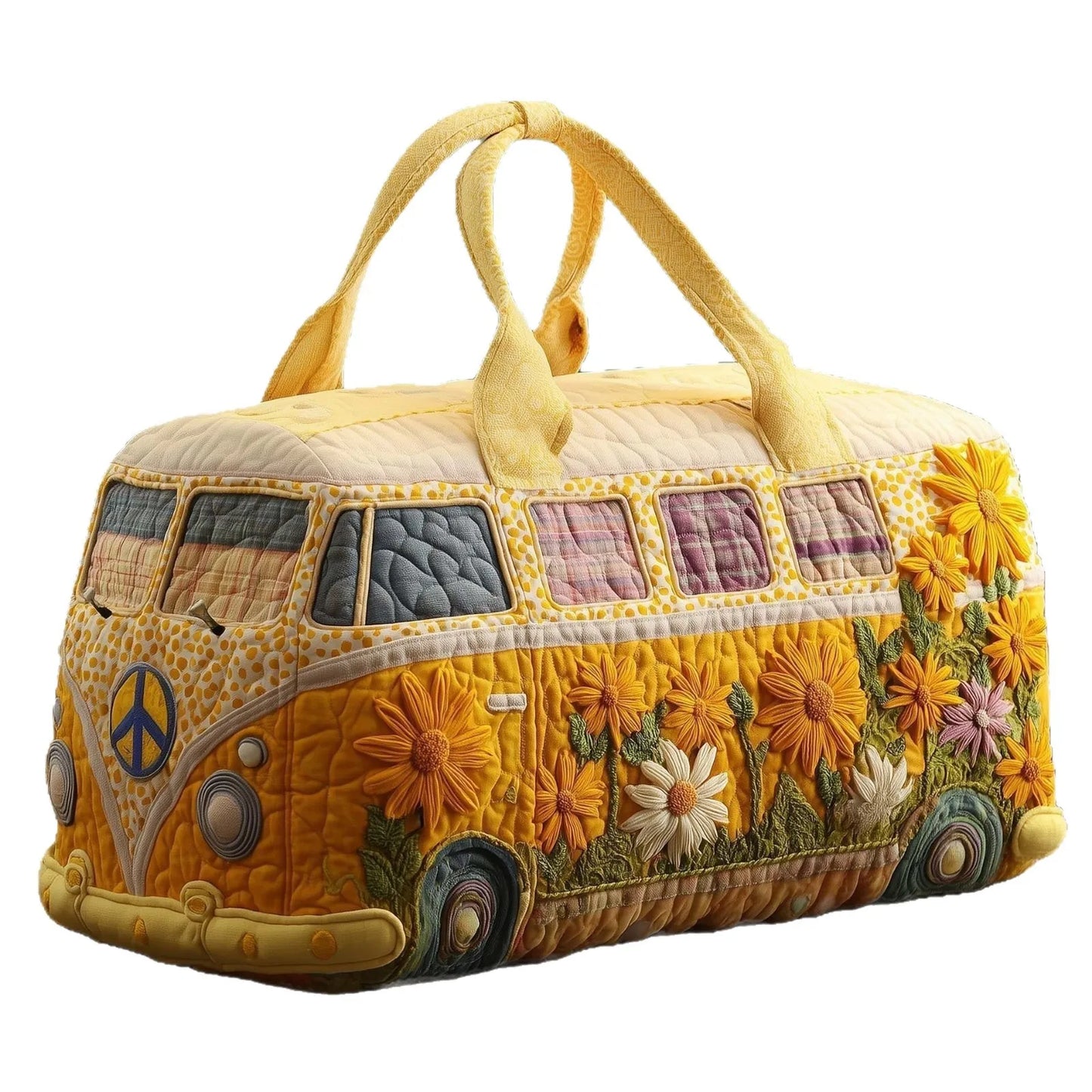 3D Bus Print Travel Duffle Bag Yoga Handbag
