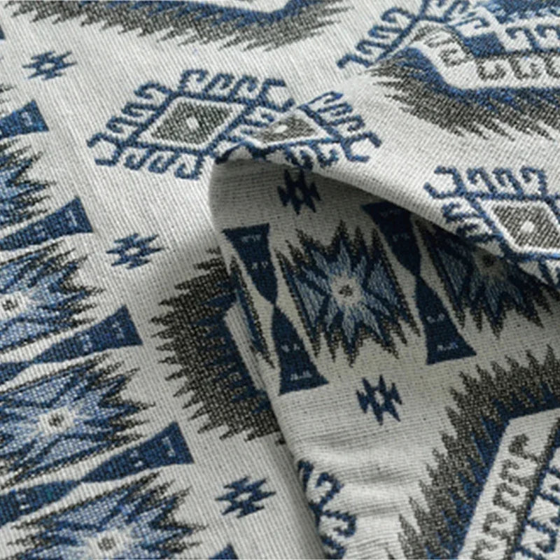 Thicken Cotton Linen Fabric, Ethnic Fabric, Polyester Printed Cloth, Pillow, Curtain Decorative Cloth, DIY Handmade, 20Colors