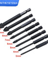 Cross Hex Tile Glass Drill Bits Set Titanium Coated Power Tools Accessories  for Glass Ceramic Concrete Hole Opener