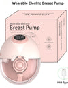 Wearable BPA-Free Wireless Bra Breast Pump with Cordless Bottle Design Wearable Silicone Flange Milk Manual Breast Pump