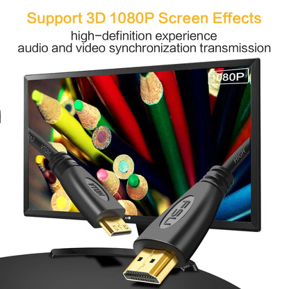 Mini HD to HDMI-compatible Cable 1080P Male to Male For Tablet HDTV GoPro Sony M3 A7 R2 HDMI-compatible Projector 1m 2m 3m