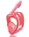 Kids Full Face Snorkel Mask Diving Mask With Detachable Camera Mount Wide View Anti-Fog Anti-Leak Snorkeling Swimming for Child