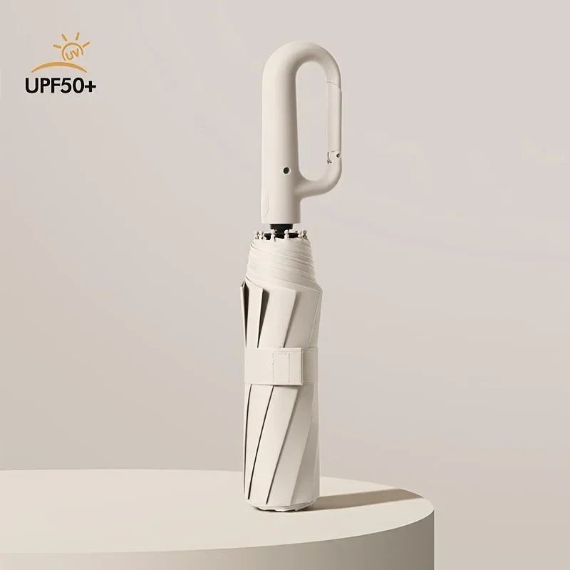 Automatic Folding Umbrella 20 Bone Windproof Large 105cm Reinforced Travel Umbrella Strong Handle Sun Rain Protection
