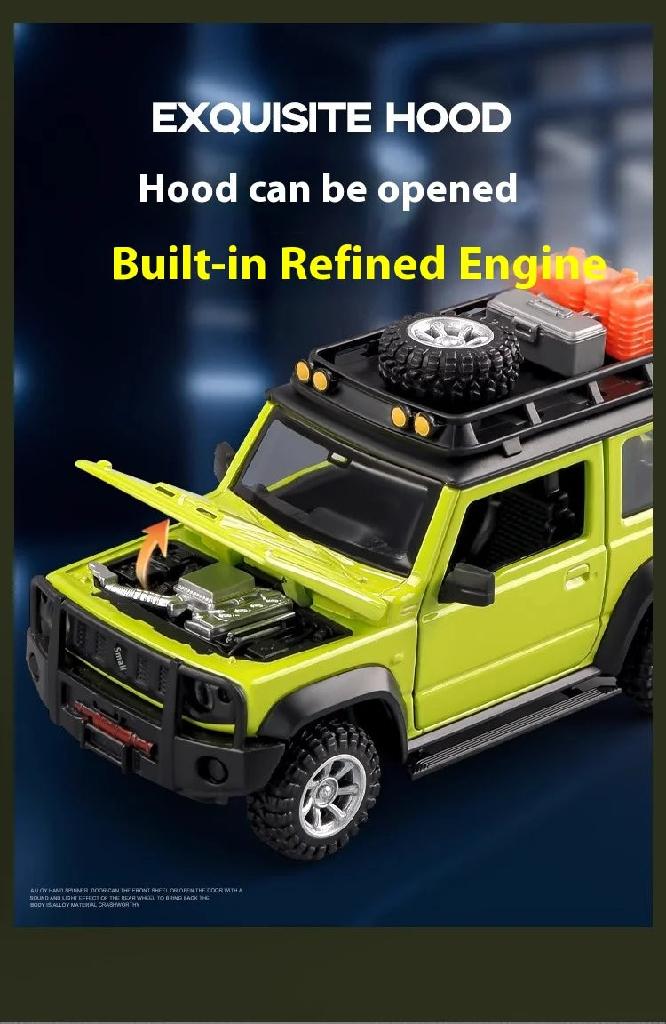 CCA 1:32 Suzuki Jimny Assembly Edition Alloy Diecast Model Assemble Car Toy Ornaments Decorative Trendy Ornament