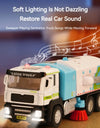 1:50 Electric Vacuum Cleaner Sweeper Garbage Truck Model Toy Alloy Diecast Light Sound Engineering Vehicle Gifts for