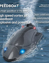 Rc Boat High Speed Racing Ship 25Km/h Waterproof Rechargeable Model Electric Radio Remote Control Speedboat Toys for Boys Gift