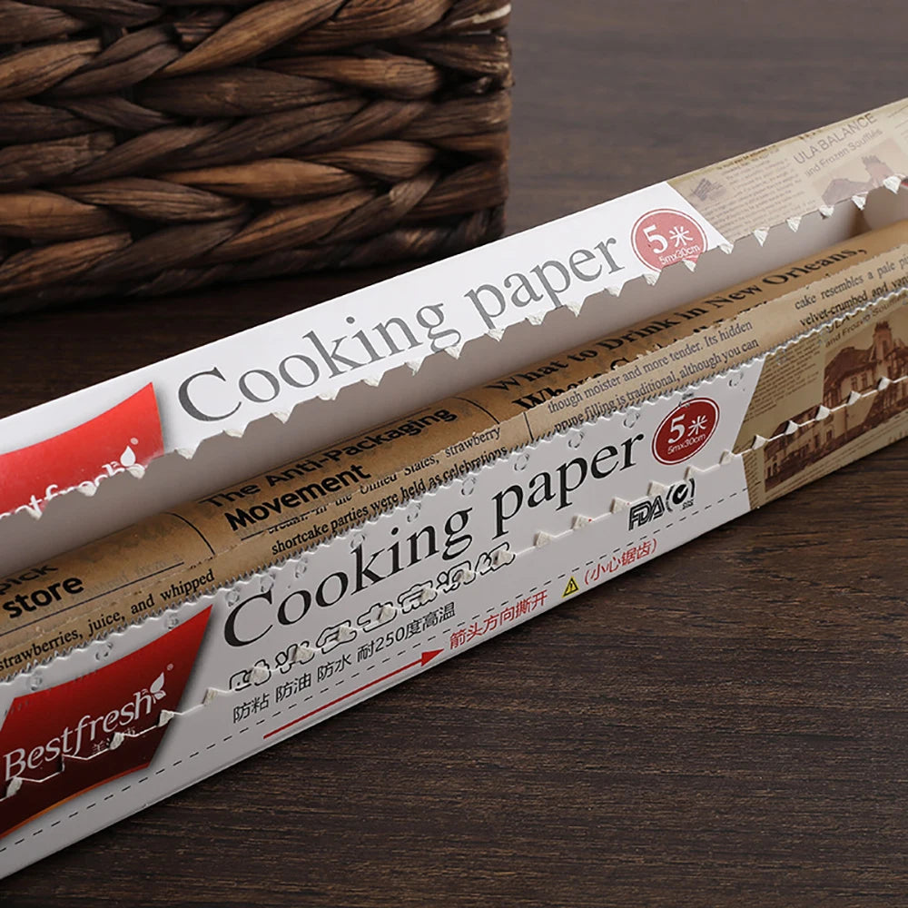 Retro English Newspaper Food Grade Grease Paper Bread Sandwich Burger Fries Wrappers Cookie  Food Accessories for Baking Kitchen