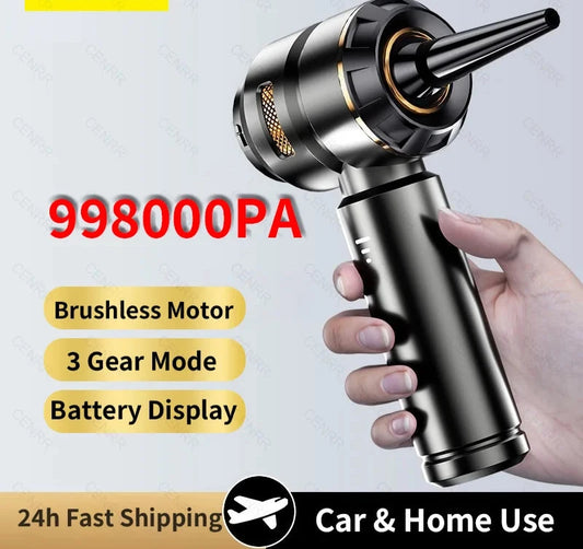 998000PA Car Vacuum Cleaner Portable Cordless Powerful Vacuum Cleaner HandHeld Wireless Car Cleaner Robot Cleaning Machine