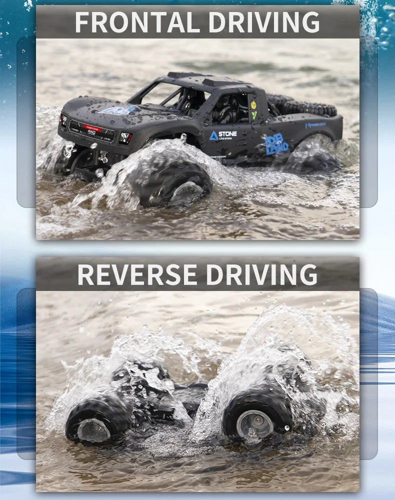 2.4G Amphibious Off-road Climbing RC Flip Stunt Car Racing All-terrain Waterproof 's RC Toys Gifts