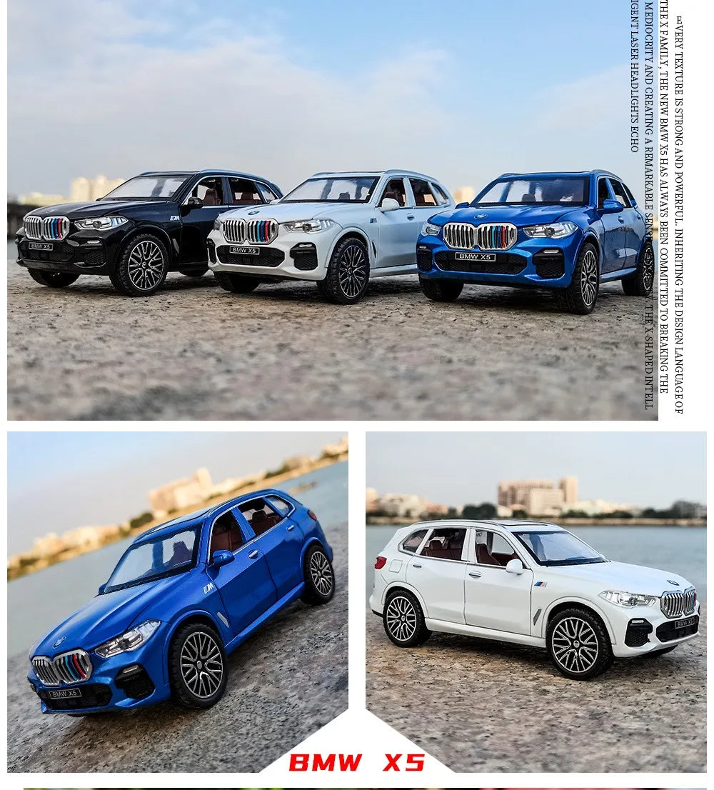 1/32 Scale BMW X5 SUV Alloy Car Diecast Model Pull Back  Toy Collection Of Hobby Decorative Fine Ornaments Gifts