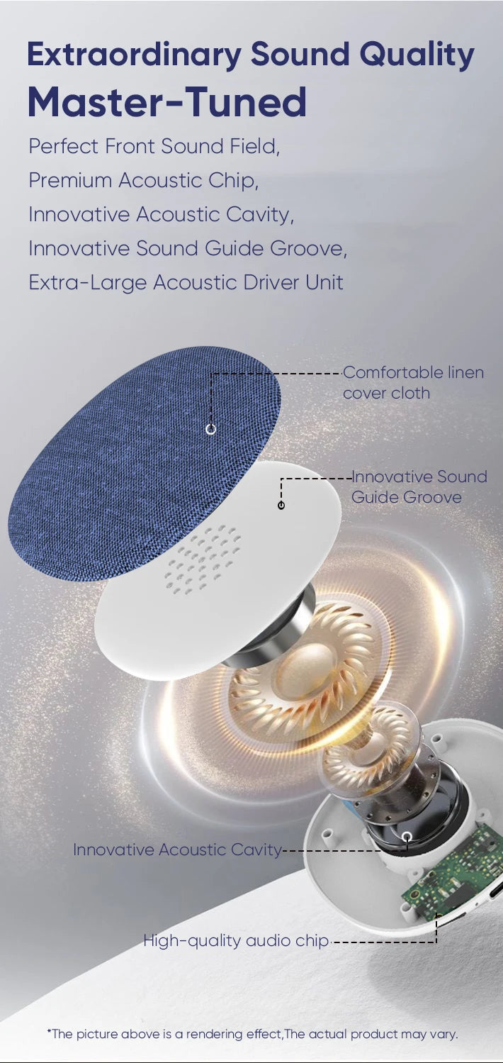 Underpillow music disc ultra-thin listening device sleep white noise pillow side mini Bluetooth speaker supports TF playback