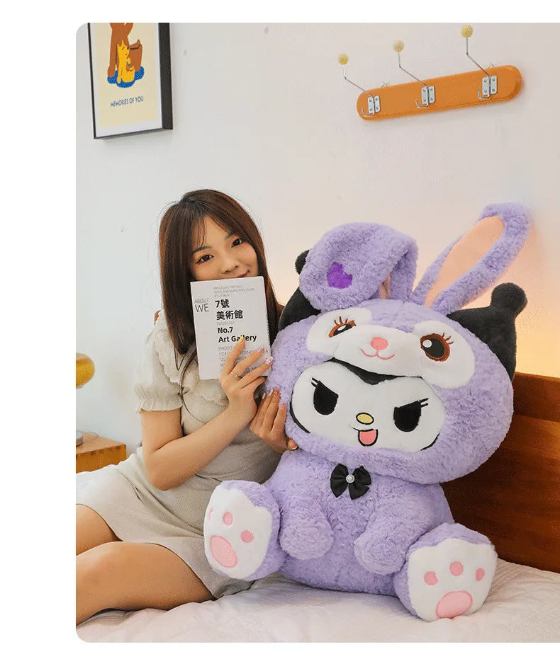Kawaii Kuromi Transformation Plush Toy Soft Stuffed Doll
