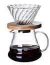 300/500/700ml Glass Coffee Pot With Filter Drip Brewing Hot Brewer Cloud Shaped Kettle Coffee Brewer Utensils Clear Teapot