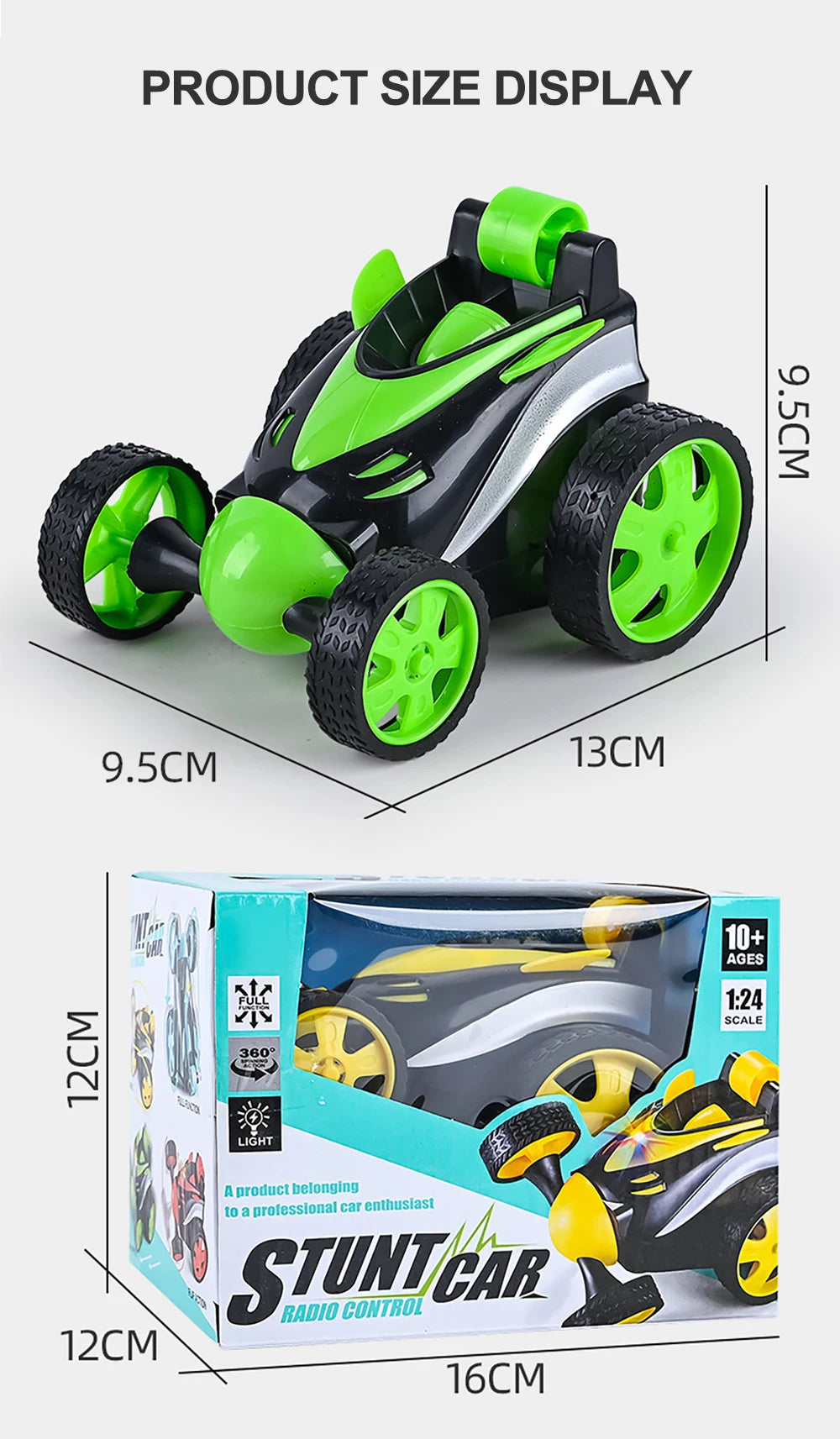 Remote Control Car - Rc Stunt Car for Boy Toys, 360 Degree Rotation Racing Car, Rc Cars Flip and Roll, Stunt Car Toy for s