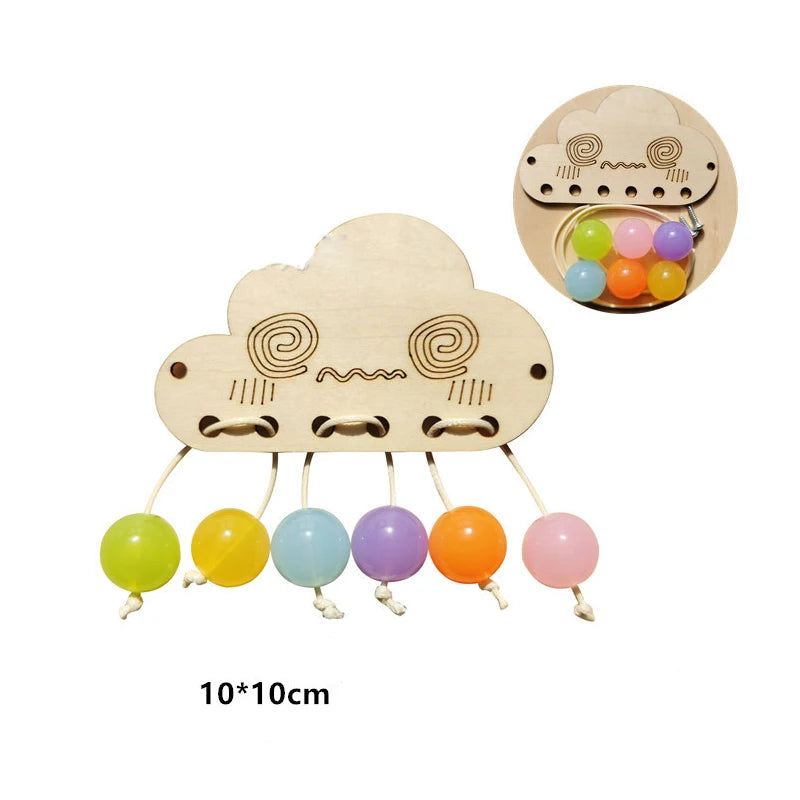 Montessori Busy Board DIY Accessories Wooden Toys Busyboard  Fine Motor Skills Activity Board Educational Toys for
