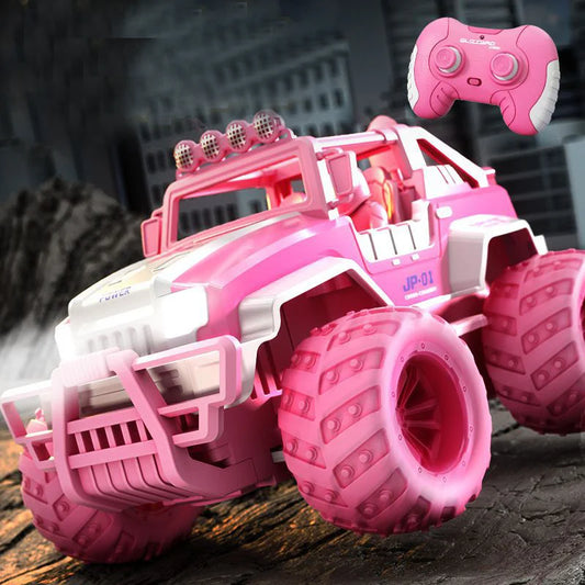 Pink Remote Control Off Road Climbing Car Toy