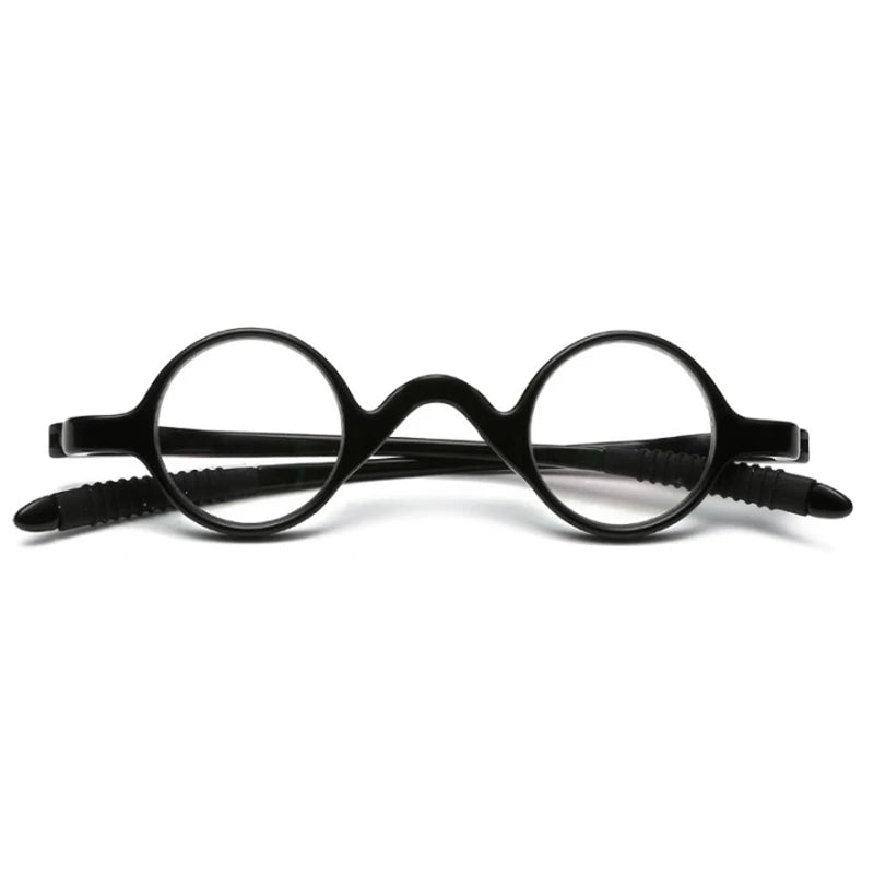 Tiny Reading Glasses Men Retro Vintage Smart Glasses Black Frame