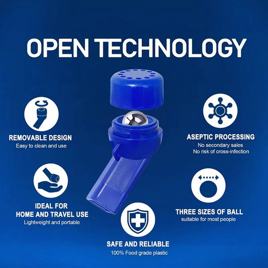 Mucus Removal Device Lung Expander Breathing Exercise Respiratory Muscle Trainer Phlegm Relief Clear Drug-Free OPEP Therapy