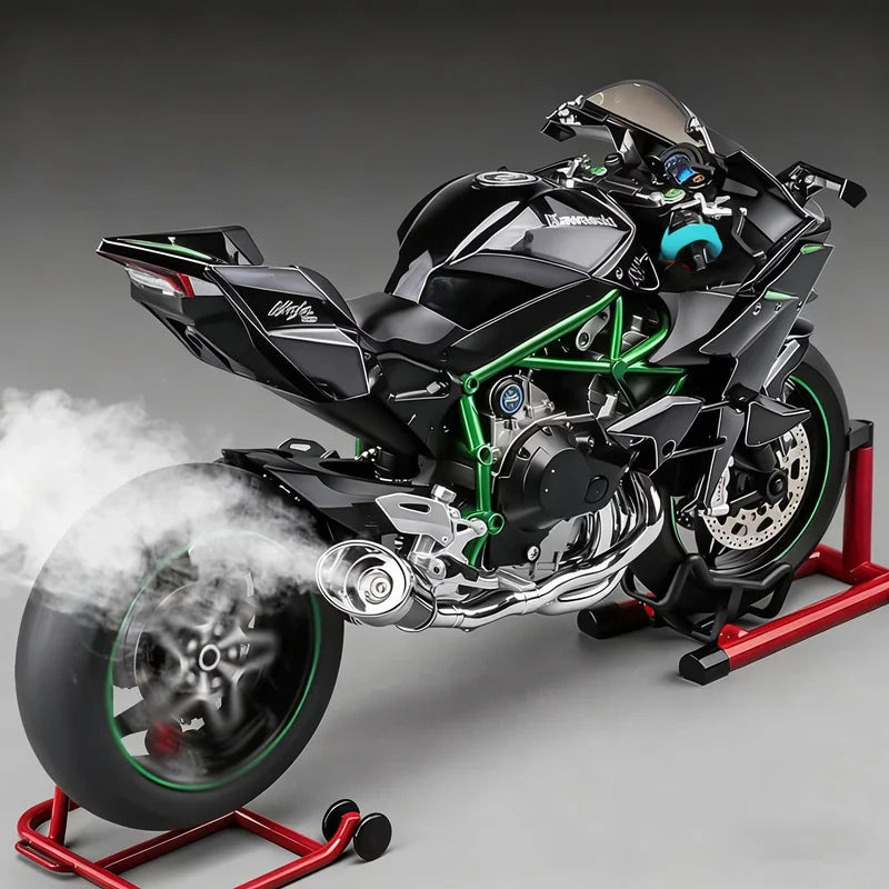 Key Control Diecast H2 H2R Sports Motorcycle Model 1 to 9 Scale