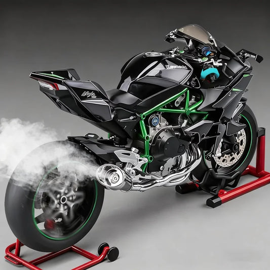 Key Control Diecast H2 H2R Sports Motorcycle Model 1 to 9 Scale