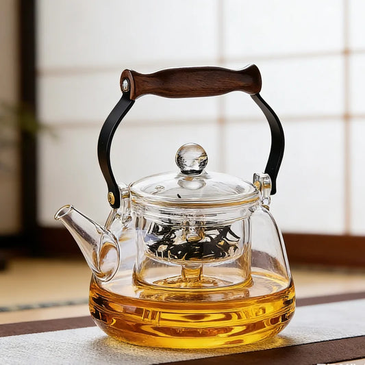 1000ml Stovetop Safe Borosilicate Glass Teapot with Infuser