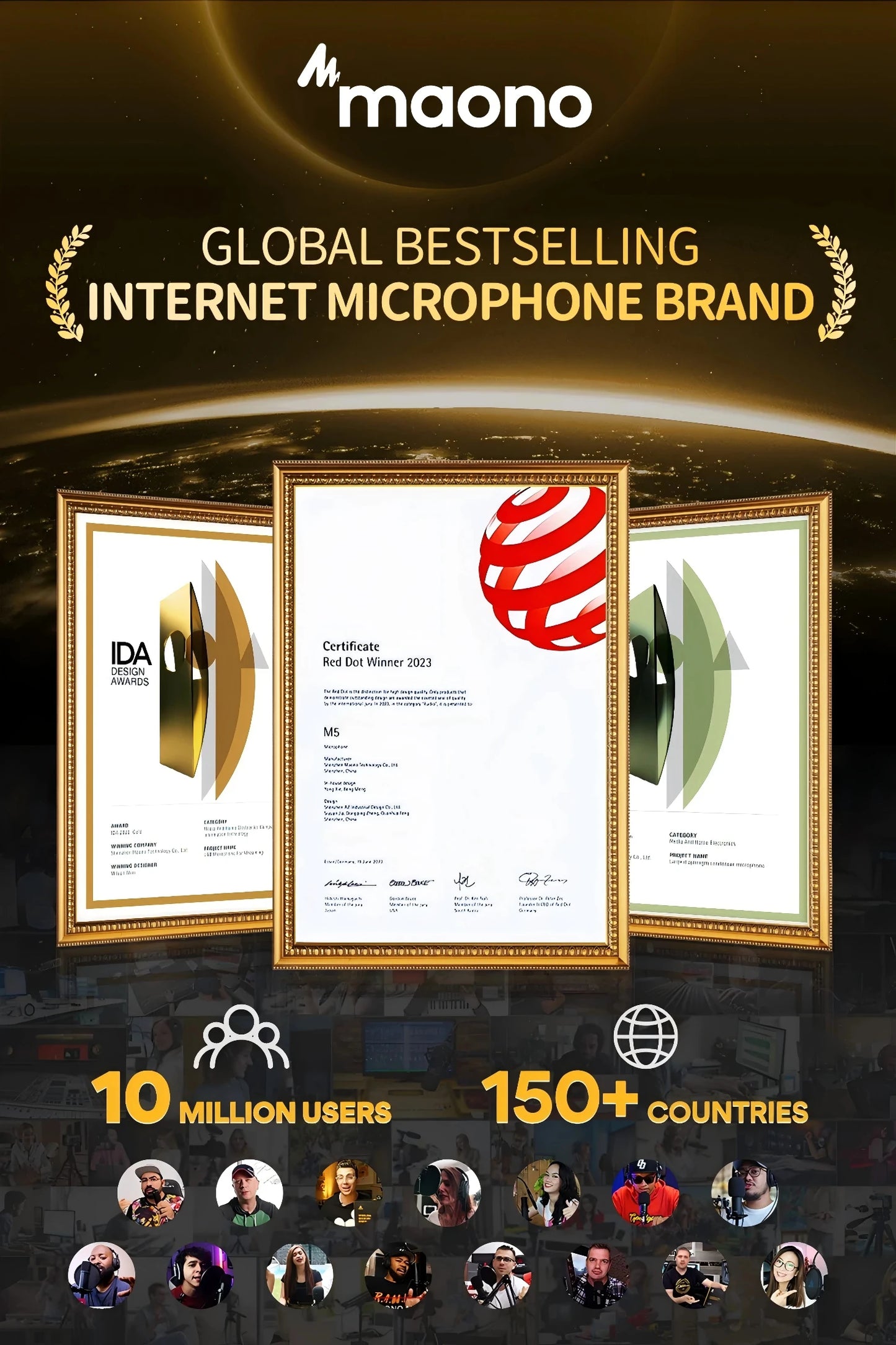 Wireless Lavalier Microphone with AI Noise Cancellation for iPhone Android PC