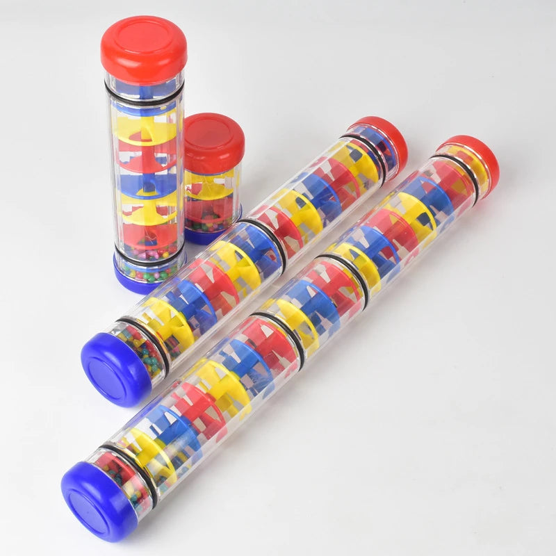 Rainmaker  Toys Rain Stick for Babies 0 6 12 Months  Rattles Toy Rainmaker Musical Instrument Montessori Sensory Toys