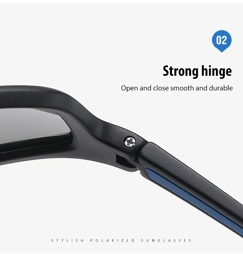 TR90 Polarized Outdoor Sports Sunglasses UV400 Mirror Anti-Glare Driving Glasses for Men Women