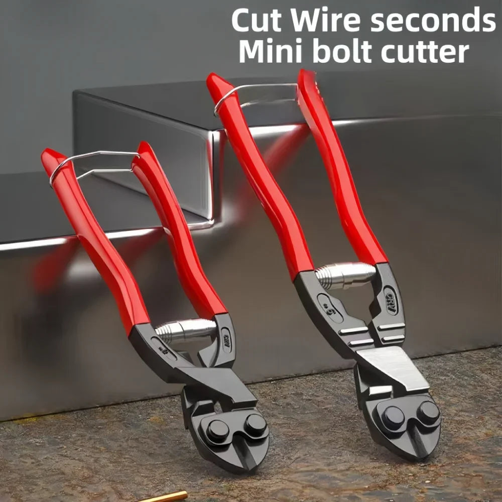 Mini Bolt Cutter Wire Breaker Scissors Plier Professional Diagonal Cutting Pliers Strong Cutting Hand Tools 8 Inch Compact