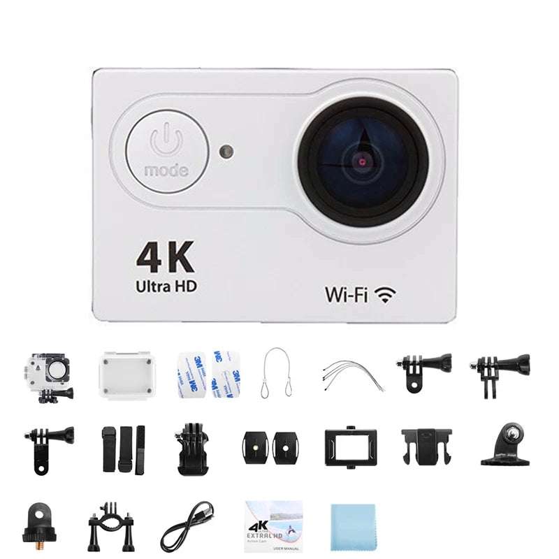 Ultra HD 4K Action Camera with WiFi Remote Control and Waterproof Housing
