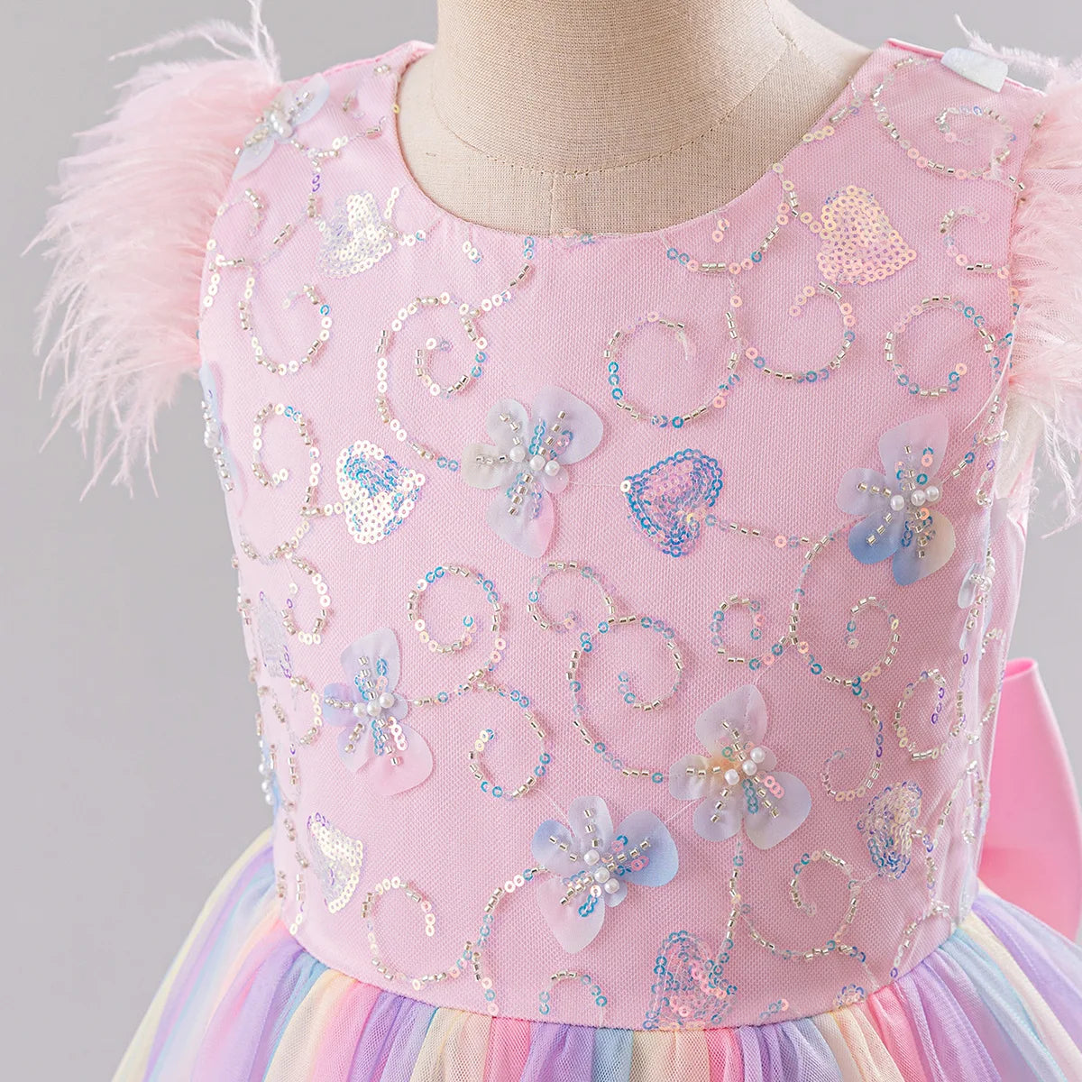 Girls Princess Dress - Fluffy Tulle Ball Gown for 1st Birthday/Wedding/Pageant | Flower Girl Party Dress