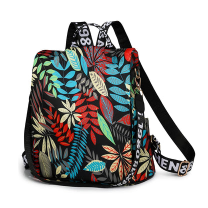 Waterproof Oxford Backpack Fashion Anti-theft Women Backpacks Print School Bag High Quality Large Capacity Backpack