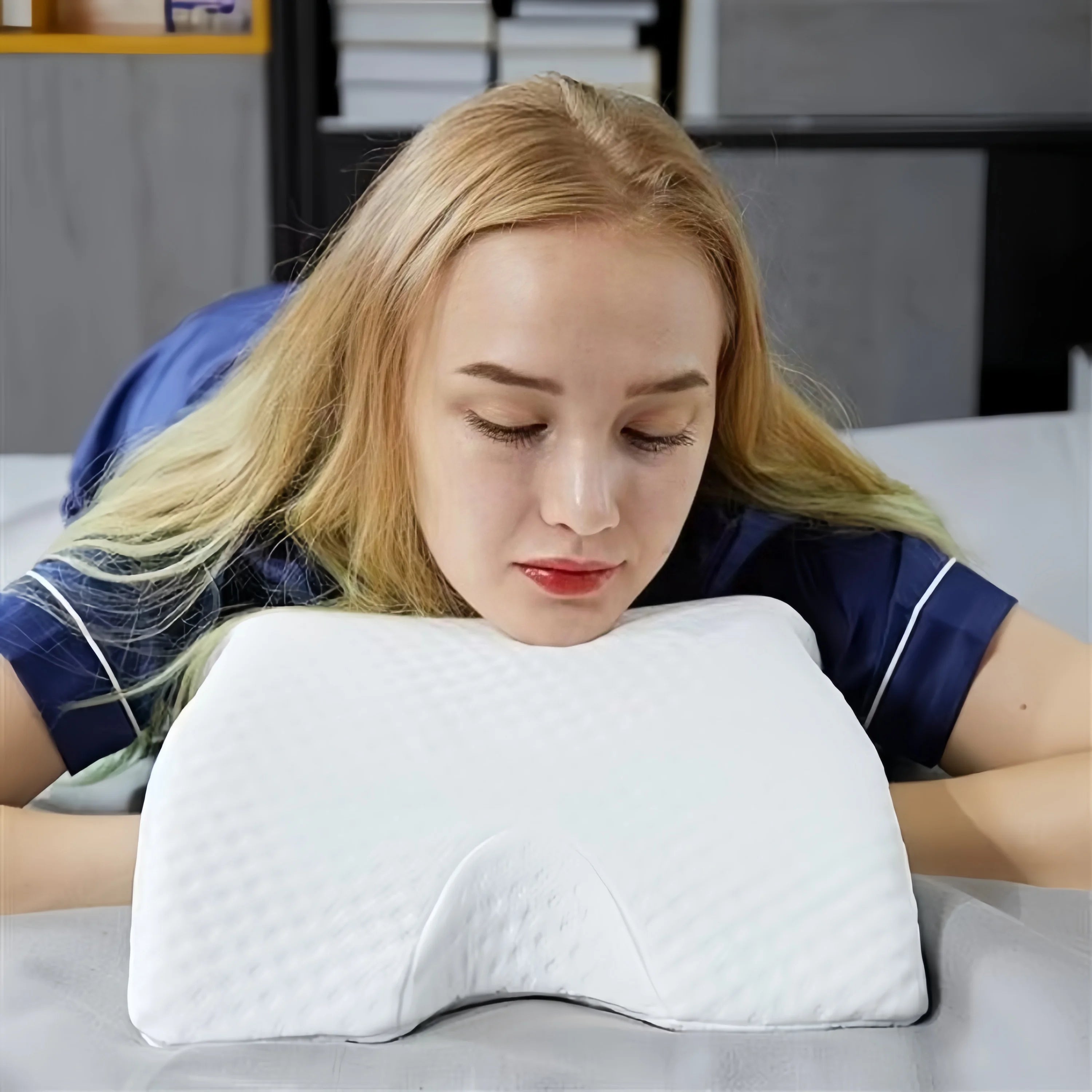 Couple Memory Foam Pillow U-Shaped Curved Arch Pillows Ergonomic Sleeping Pillows Portable Travel Neck Pillow Leg Pillow