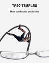 Half Frame Multifocal Reading Glasses for Men TR Progressive Bifocal Eyeglasses Blue Light Presbyopic Eyewear 1.0 2.0 3.0