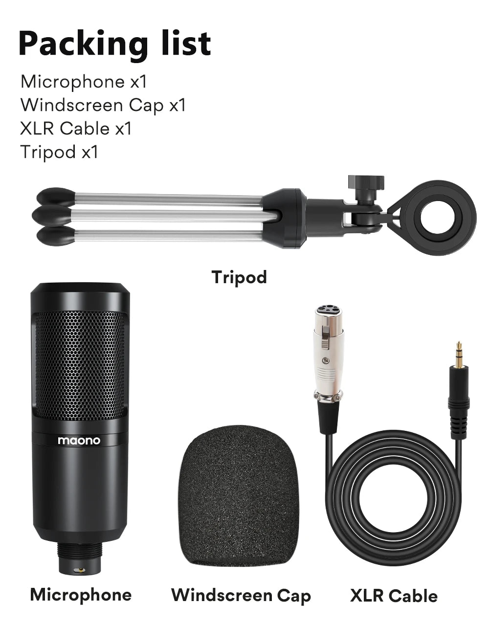 PM360TR Condenser Microphone Podcast Microphone 3.5mm Mic for Computer,Laptop,Phone,Sound Card,YouTube,Gaming,Recording