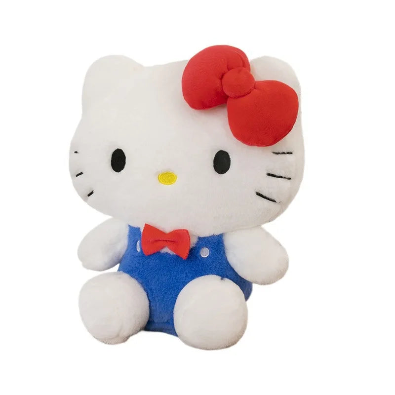 Kawaii Hello Kitty Plush Toy Sanrio Cute Hello Kitty Stuffed Doll for Kids Birthday Gift Valentine Present for Girls Soft Doll