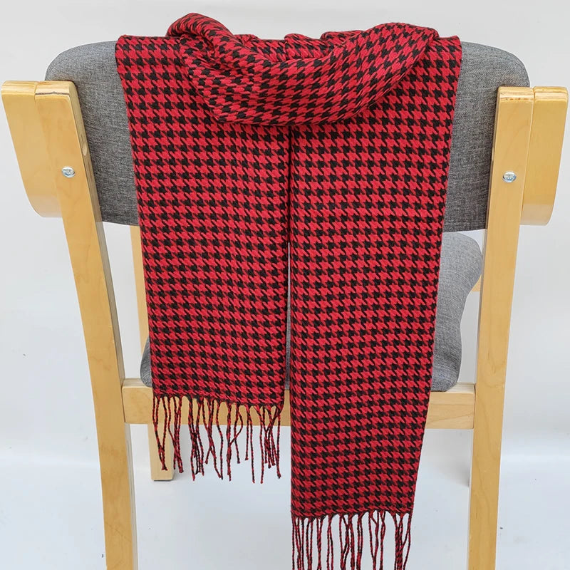 Classic lattice men soft shawl plaid scarves shawl wraps shawl neckerchief headband muffler