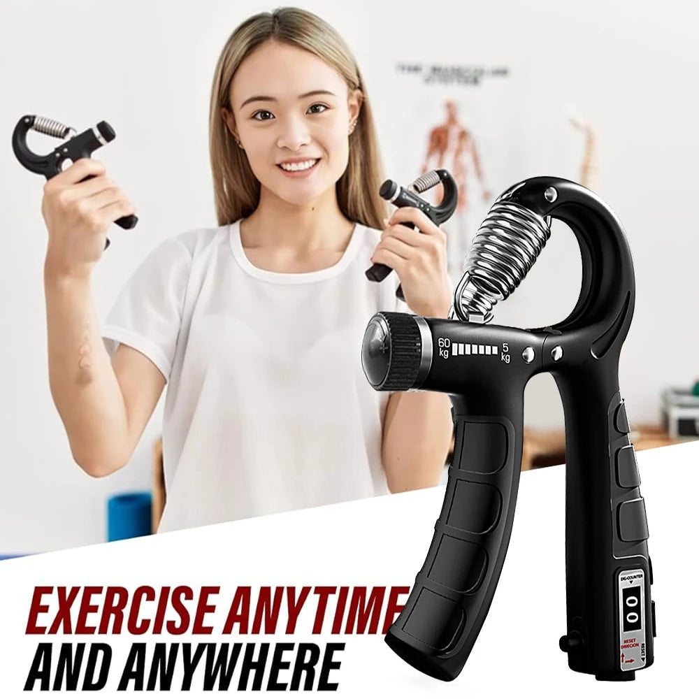 Hand Grip Strengthener, Grip Strength Trainer,Adjustable Resistance,Forearm Strengthener, Perfect for Musicians Athletes