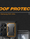 for Samsung Galaxy S24 S23 Ultra Case with Camera Cover Screen Protector Silky Touch Military Drop Protection Phone Case